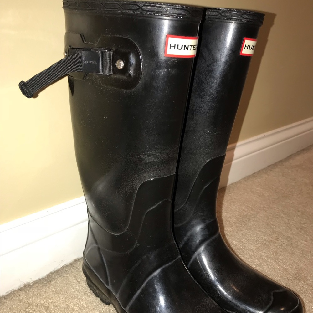 BLACK ORIGINAL GLOSSY HUNTER BOOTS